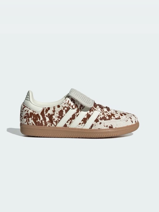 adidas Shoes - Adidas Women’s Samba Sneakers in Cream & Brown Cow Print